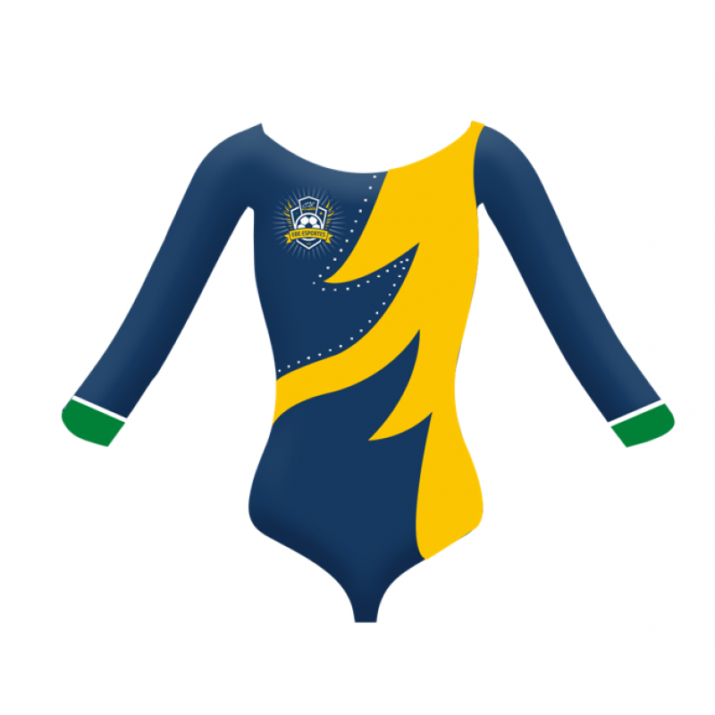 UNIFORME GINÁSTICA - COLLANT CIRRE COM FORRO PARA COMPETIÇÃO
